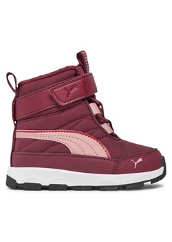 Śniegowce Puma Evolve Boot AC+ Inf 392646 04 Dark Jasper-Future Pink-Astro Red ze sklepu eobuwie.pl w kategorii Buty zimowe dziecięce - zdjęcie 171283978