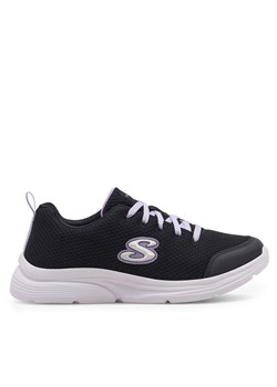 Sneakersy Skechers WAVY LITES 303523L BLK Czarny ze sklepu eobuwie.pl w kategorii Buty sportowe dziecięce - zdjęcie 171284245