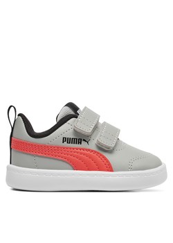 Sneakersy Puma Courtflex V2 V Inf 371544-32 Szary ze sklepu eobuwie.pl w kategorii Trampki dziecięce - zdjęcie 171285849
