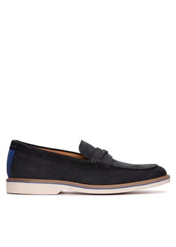 Półbuty Clarks Atticus LTSlip 26172441 Navy Suede ze sklepu eobuwie.pl w kategorii Mokasyny męskie - zdjęcie 171286017