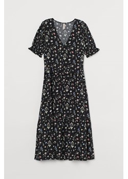 H & M - Sukienka z falbaną - Czarny ze sklepu H&M w kategorii Sukienki - zdjęcie 171286168