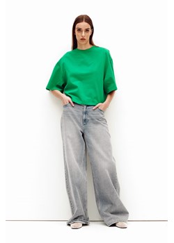 H & M - T-shirt oversize - Zielony ze sklepu H&M w kategorii Bluzki damskie - zdjęcie 171286186