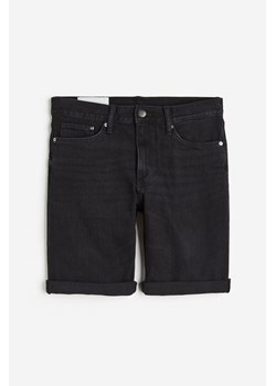 H & M - Szorty dżinsowe Slim - Czarny ze sklepu H&M w kategorii Spodenki męskie - zdjęcie 171286195