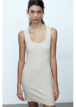 H & M - Sukienka bodycon w prążki - Beżowy ze sklepu H&M w kategorii Sukienki - zdjęcie 171286225