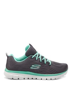 Skechers Sneakersy Get Connected 12615/CCGR Szary ze sklepu MODIVO w kategorii Buty sportowe damskie - zdjęcie 171292488