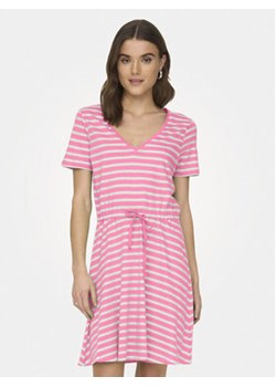 ONLY Sukienka codzienna May 15286935 Różowy Regular Fit ze sklepu MODIVO w kategorii Sukienki - zdjęcie 171292615