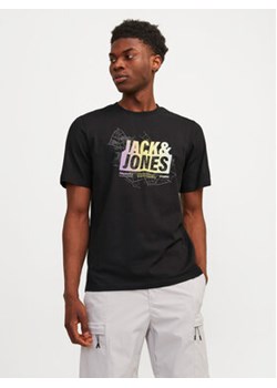 Jack&Jones T-Shirt Map 12257908 Czarny Regular Fit ze sklepu MODIVO w kategorii T-shirty męskie - zdjęcie 171294048