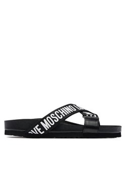 LOVE MOSCHINO Klapki JA28263G0IIX100A Czarny ze sklepu MODIVO w kategorii Klapki damskie - zdjęcie 171294285