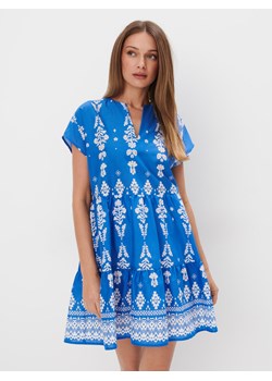 Mohito - Trapezowa sukienka mini - niebieski ze sklepu Mohito w kategorii Sukienki - zdjęcie 171295737