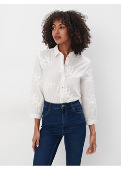 Mohito - Bawełniana biała koszula - biały ze sklepu Mohito w kategorii Koszule damskie - zdjęcie 171295899