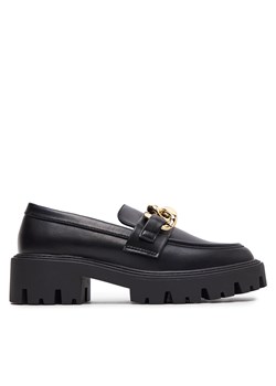 Loafersy ONLY Shoes Onlbetty-3 15288062 Black/W. Gold ze sklepu eobuwie.pl w kategorii Półbuty damskie - zdjęcie 171296446