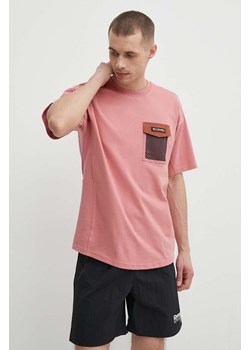 Columbia t-shirt bawełniany Painted Peak męski kolor różowy z aplikacją 2074481 ze sklepu ANSWEAR.com w kategorii T-shirty męskie - zdjęcie 171296756