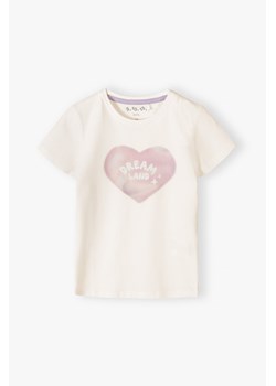 Koszulka dziewczęca z serduszkiem - Dream Land - 5.10.15. ze sklepu 5.10.15 w kategorii Bluzki dziewczęce - zdjęcie 171296915