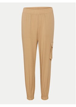 Kaffe Spodnie materiałowe Moria 10552262 Beżowy Regular Fit ze sklepu MODIVO w kategorii Spodnie damskie - zdjęcie 171297369