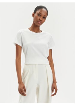 Sisley T-Shirt 3I1XL101S Biały Boxy Fit ze sklepu MODIVO w kategorii Bluzki damskie - zdjęcie 171297419