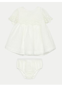 Mayoral Sukienka elegancka 1826 Biały Regular Fit ze sklepu MODIVO w kategorii Ubranka do chrztu - zdjęcie 171297529