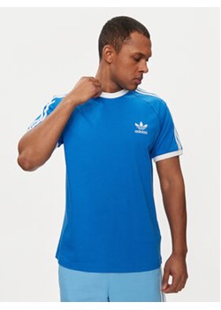 adidas T-Shirt adicolor Classics 3-Stripes IN7745 Niebieski Slim Fit ze sklepu MODIVO w kategorii T-shirty męskie - zdjęcie 171297566