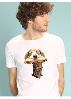 WOOOP Koszulka &quot;Hot Dog&quot; w kolorze białym ze sklepu Limango Polska w kategorii T-shirty męskie - zdjęcie 171298136