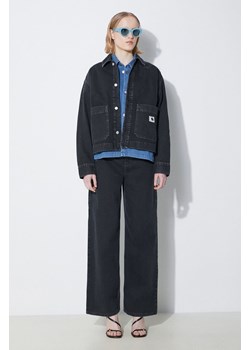 Carhartt WIP kurtka jeansowa Garrison Jacket damska kolor czarny przejściowa oversize I033349.894J ze sklepu PRM w kategorii Kurtki damskie - zdjęcie 171298629