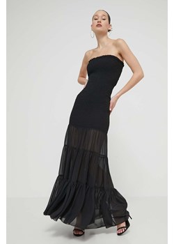 Rotate sukienka kolor czarny maxi rozkloszowana ze sklepu PRM w kategorii Sukienki - zdjęcie 171298969