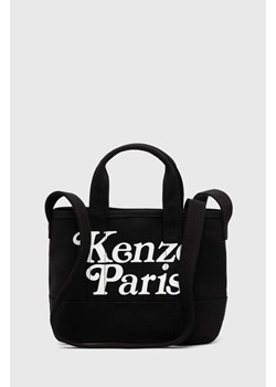 Kenzo torebka bawełniana Small Tote Bag kolor czarny FE58SA910F35.99 ze sklepu PRM w kategorii Torby materiałowe - zdjęcie 171299056