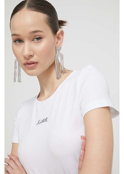 Rotate t-shirt damski kolor biały ze sklepu PRM w kategorii Bluzki damskie - zdjęcie 171299096