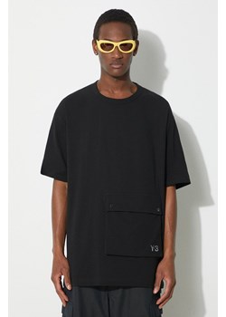 Y-3 t-shirt bawełniany Pocket SS Tee męski kolor czarny gładki IN8701 ze sklepu PRM w kategorii T-shirty męskie - zdjęcie 171299126