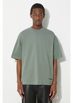 Carhartt WIP t-shirt bawełniany S/S Link Script męski kolor zielony z aplikacją I031373.22RXX ze sklepu PRM w kategorii T-shirty męskie - zdjęcie 171299166