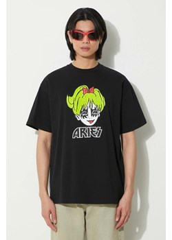 Aries t-shirt bawełniany Kiss SS Tee męski kolor czarny z nadrukiem SUAR60005X ze sklepu PRM w kategorii T-shirty męskie - zdjęcie 171299186