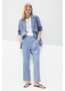 H & M - Szerokie spodnie z kantami - Niebieski ze sklepu H&M w kategorii Spodnie damskie - zdjęcie 171299317