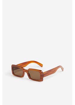 H & M - Prostokątne okulary przeciwsłoneczne - Beżowy ze sklepu H&M w kategorii Okulary przeciwsłoneczne męskie - zdjęcie 171299658