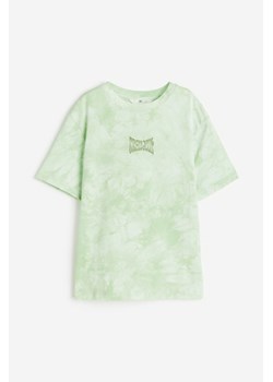 H & M - Dżersejowy T-shirt z nadrukiem - Zielony ze sklepu H&M w kategorii T-shirty chłopięce - zdjęcie 171299677