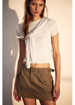 H & M - Dopasowany T-shirt - Szary ze sklepu H&M w kategorii Bluzki damskie - zdjęcie 171299695