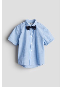 H & M - Koszula i mucha - Niebieski ze sklepu H&M w kategorii Koszule chłopięce - zdjęcie 171299715