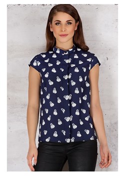 INFINITE YOU Koszulka w kolorze granatowo-białym ze sklepu Limango Polska w kategorii Bluzki damskie - zdjęcie 171302059
