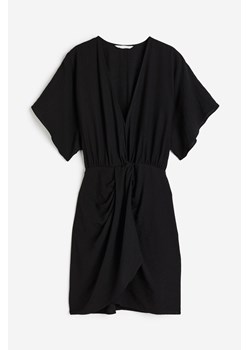 H & M - Sukienka z dekoltem w serek - Czarny ze sklepu H&M w kategorii Sukienki - zdjęcie 171302696