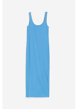 H & M - MAMA Prążkowana sukienka bez rękawów - Niebieski ze sklepu H&M w kategorii Sukienki ciążowe - zdjęcie 171302716