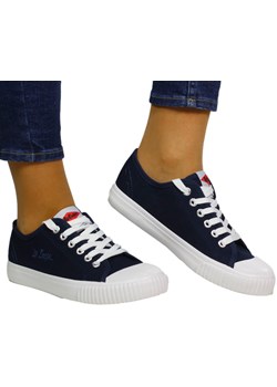 Trampki Lee Cooper LCW-23-44-1645LA Navy Granatowe ze sklepu EuroButy.com.pl w kategorii Trampki damskie - zdjęcie 171305318