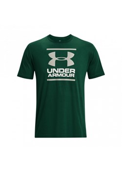 Męski t-shirt z nadrukiem Under Armour GL Foundation SS - zielony ze sklepu Sportstylestory.com w kategorii T-shirty męskie - zdjęcie 171307499