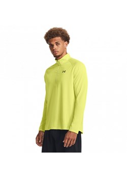 Męska bluza treningowa Under Armour Tech 2.0 1/2 Zip - żółty ze sklepu Sportstylestory.com w kategorii Bluzy męskie - zdjęcie 171307727