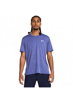 Męska koszulka do biegania Under Armour UA Streaker Splatter SS - niebieska ze sklepu Sportstylestory.com w kategorii T-shirty męskie - zdjęcie 171308599
