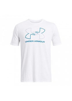 Męski t-shirt z nadrukiem Under Armour UA Foundation Short Sleeve - bialy ze sklepu Sportstylestory.com w kategorii T-shirty męskie - zdjęcie 171308908