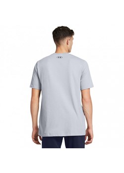 Męski t-shirt z nadrukiem Under Armour UA Foundation Short Sleeve - szary ze sklepu Sportstylestory.com w kategorii T-shirty męskie - zdjęcie 171308915