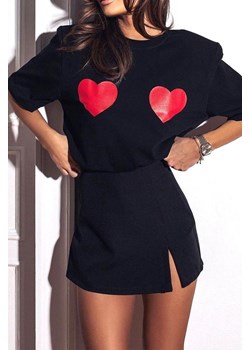 T-shirt GOTADA BLACK ze sklepu Ivet Shop w kategorii Bluzki damskie - zdjęcie 171313197