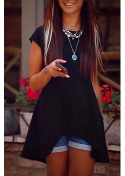 Tunika VIELZA BLACK ze sklepu Ivet Shop w kategorii Bluzki damskie - zdjęcie 171313205