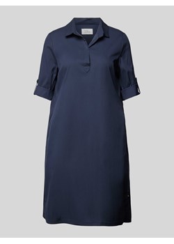 Sukienka koszulowa o długości do kolan w jednolitym kolorze ze sklepu Peek&Cloppenburg  w kategorii Sukienki - zdjęcie 171313227