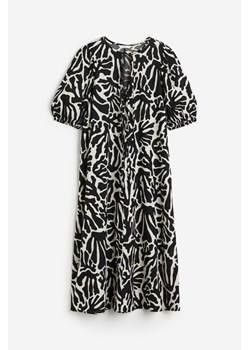 H & M - Sukienka z domieszką lnu - Czarny ze sklepu H&M w kategorii Sukienki - zdjęcie 171313309