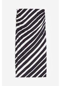 H & M - Drapowana spódnica ołówkowa - Czarny ze sklepu H&M w kategorii Spódnice - zdjęcie 171313358