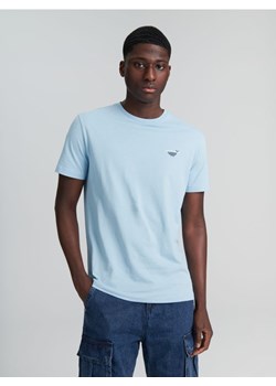 Sinsay - Koszulka bawełniana - niebieski ze sklepu Sinsay w kategorii T-shirty męskie - zdjęcie 171314425