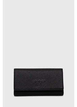 Joop! portfel skórzany damski kolor czarny 4130000869 ze sklepu ANSWEAR.com w kategorii Portfele damskie - zdjęcie 171314548